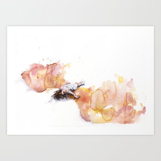 take off in flight Art Print