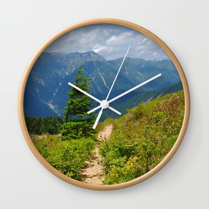 Mountain Path Wall Clock