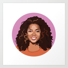 Oprah Art Print