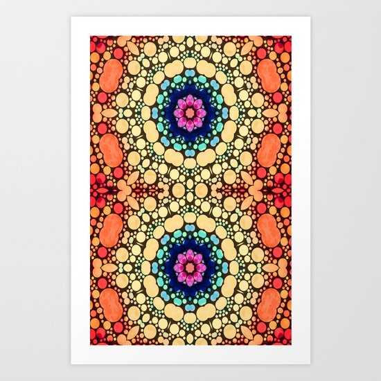 Orange Energy Art Print