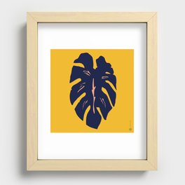 Gold Palm Recessed Framed Print