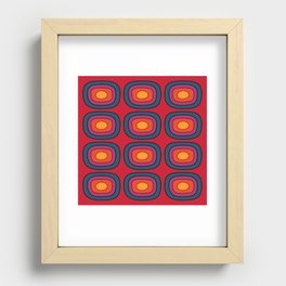 Reto Concentric Circle Pattern 421 Recessed Framed Print