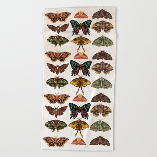 Moth Wings III Beach Towel