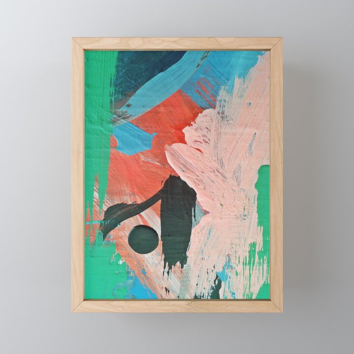 Abstract Art - Forest Painting  Framed Mini Art Print