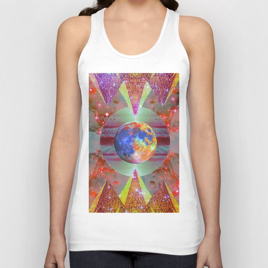 ☪elestial Pyramids Unisex Tank Top