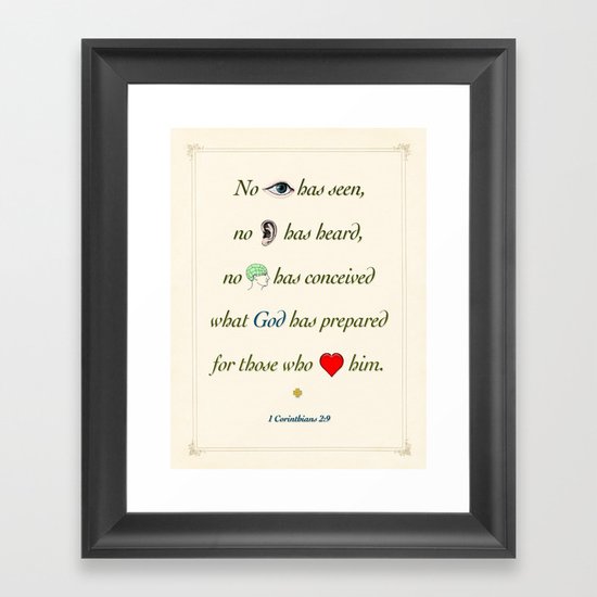 No Eye Has Seen Framed Art Print