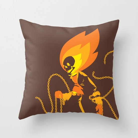 The Ghost Who Rides Throw Pillow