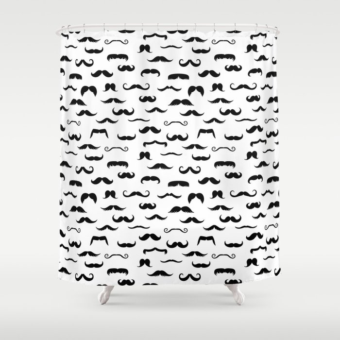 Many Mustaches Shower Curtain