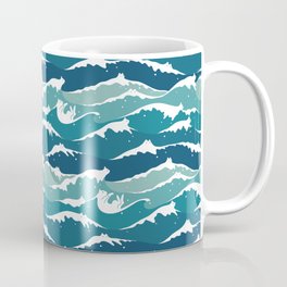 Cat waves pattern Mug