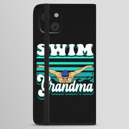 Swim Grandma iPhone Wallet Case