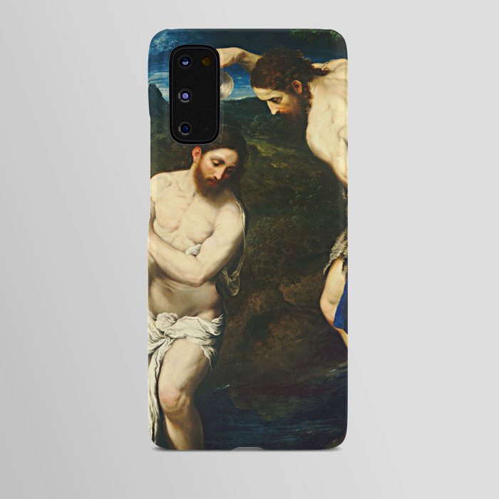 The Baptism of Christ by Paris Bordone Android Case