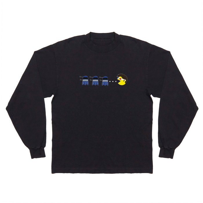 Doctor Pacman Long Sleeve T Shirt by Elizabeth A | Society6