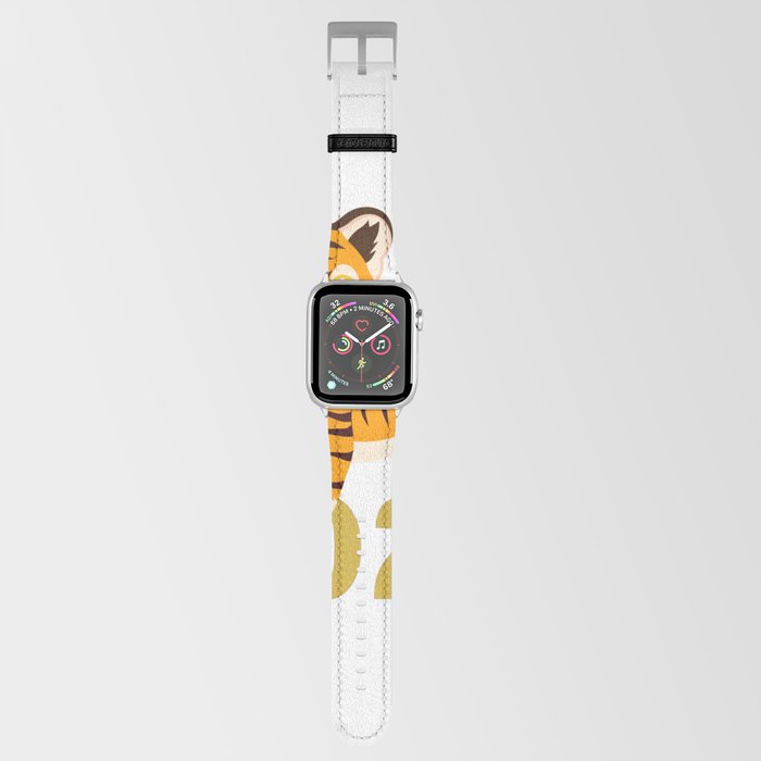 Happy New Year 2022 With Funny Tiger Cub Apple Watch Band