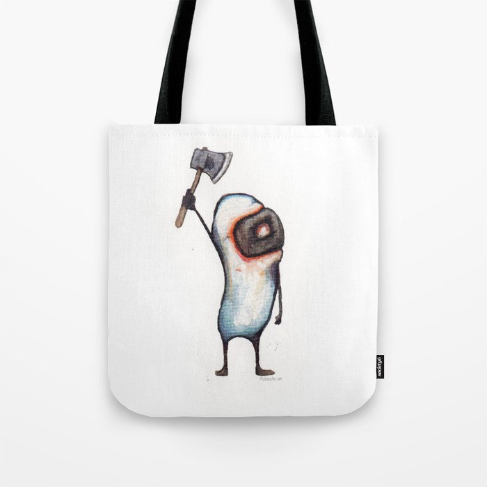Beanman with Axe Tote Bag