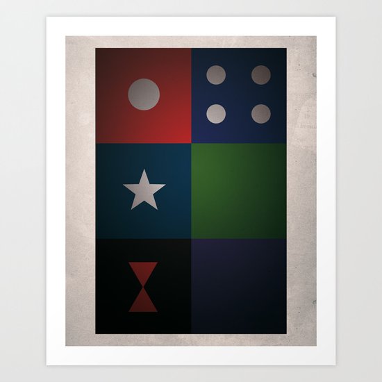 SMOOTH MINIMALISM - Avengers Art Print