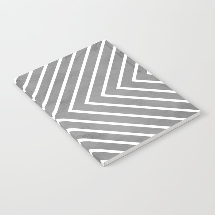 Stripes in Grey Notebook
