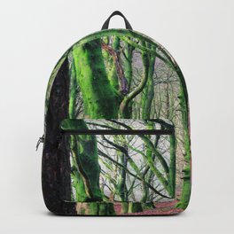 Winter Trees Backpack | Winter, Cold, Woods, Trees, Natural, Forest, Photo, Green, Moss, Nature 