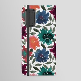 Abstract Watercolor Florals 2 Android Wallet Case