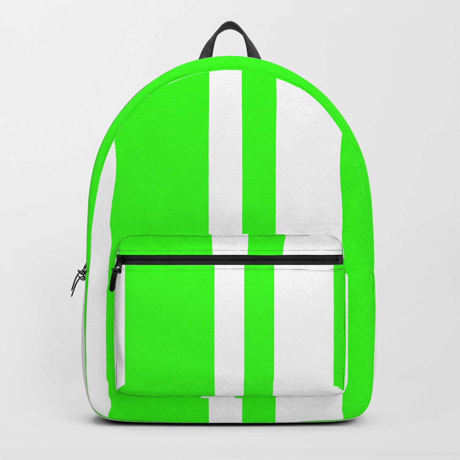neon green backpack