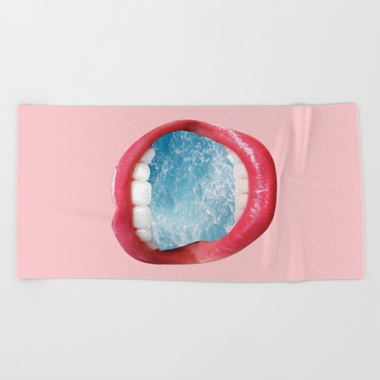 Live Breathe Ocean Beach Towel