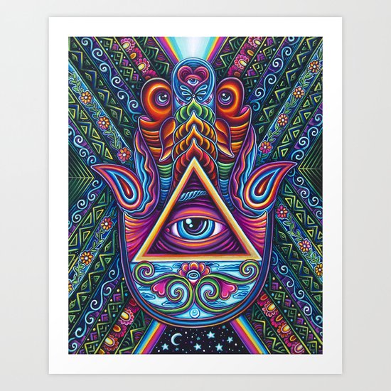 Hamsa Hand Art Print