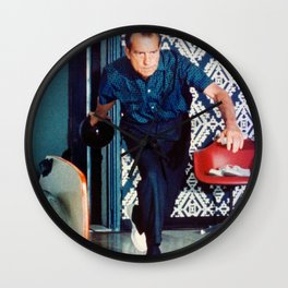 Richard Nixon Bowling Wall Clock