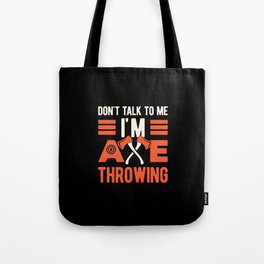 Axe Throwing Funny Tote Bag