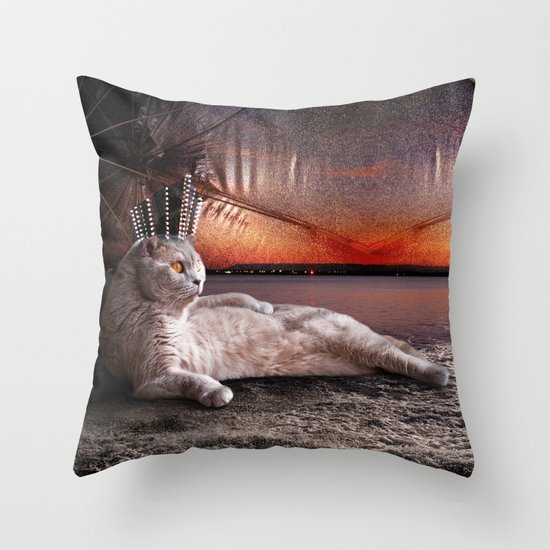 King Boris Throw Pillow