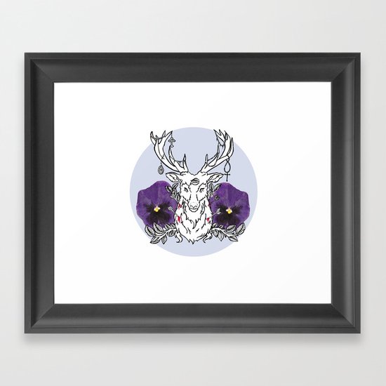 Reindeer Framed Art Print
