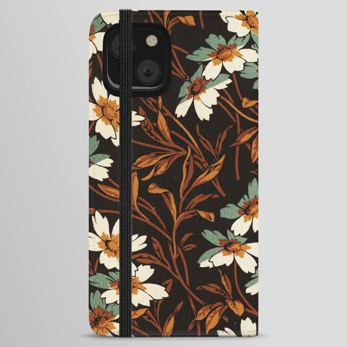 Vintage Floral 8a iPhone Wallet Case