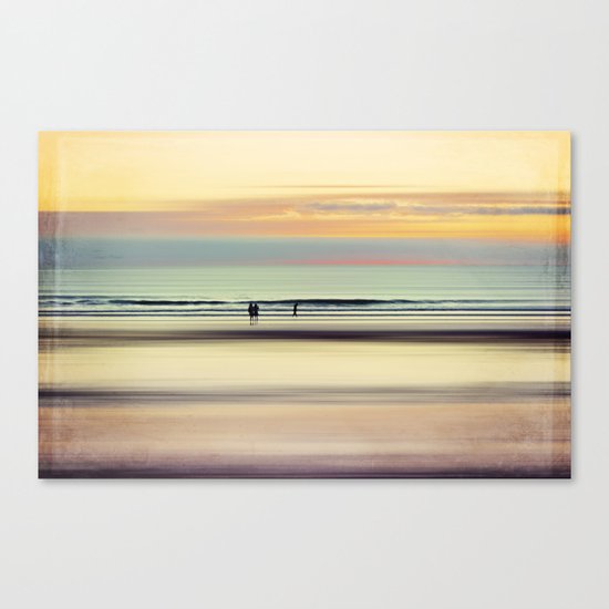 an evening at the beach Canvas Print