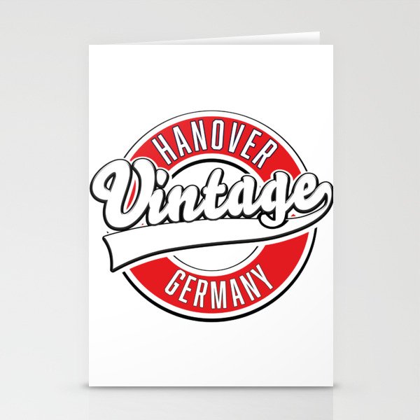 Hanover vintage style logo. Stationery Cards
