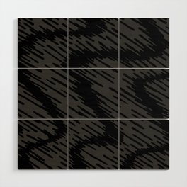 Dark abstract swirls pattern, Line abstract splatter Digital Illustration Background Wood Wall Art