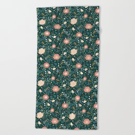 Floral Flying Keys Beach Towel