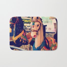 Merry-go-round Bath Mat | Fun, Horse, Go, Photo, Round, Carousel, Mimihuang, Park, Ride, Carnival 