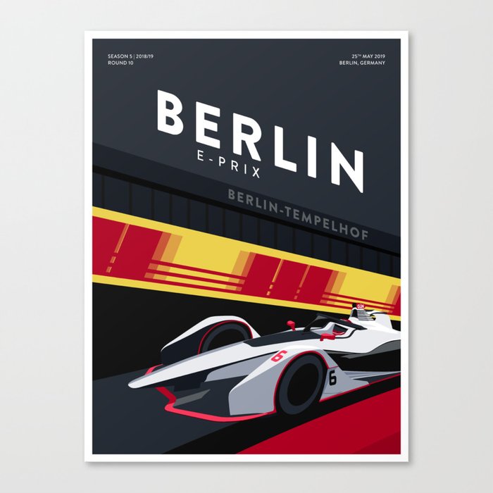Berlin E-Prix Canvas Print