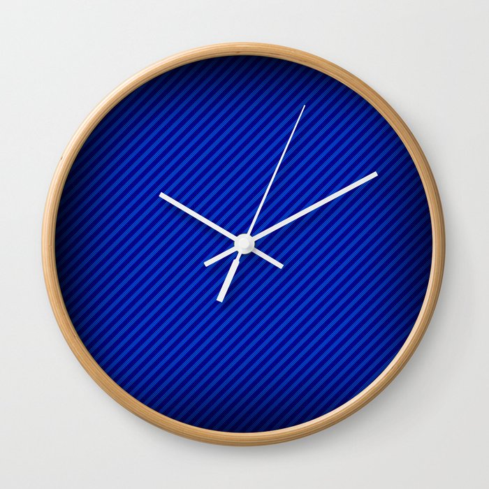 Blue Canva Wall Clock