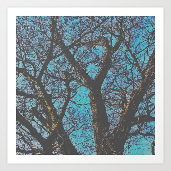 Whispy Tree Art Print