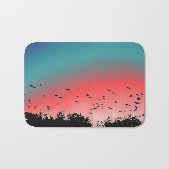 Birds Flying High Bath Mat