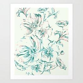 Wildflower Wonder - Tropical Art Print