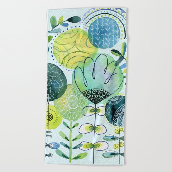 Spring Blooms Beach Towel