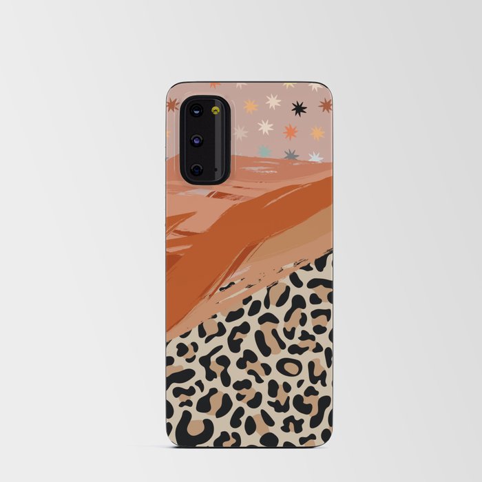 Grapes and cheetah slices - Boho Chic Collage Android Card Case