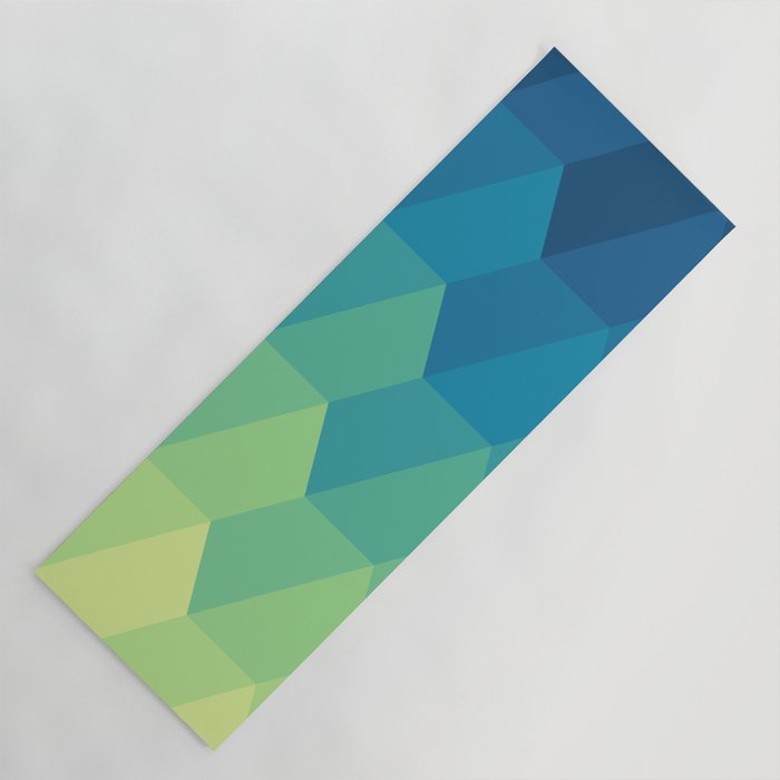 Hexagonal Shapes Pattern Yoga Mat