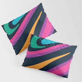 Psychedelic Sexy Multicolored Dreams of Marble Pillow Sham