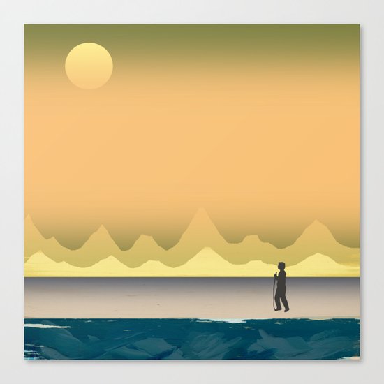 Following the Trail Canvas Print