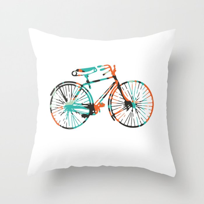 Bicycle Throw Pillow