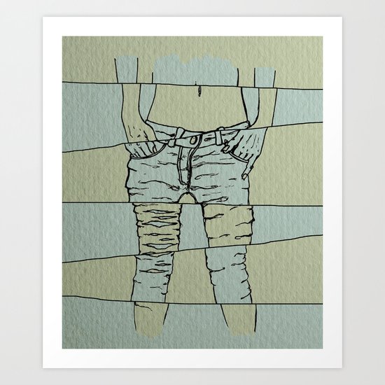 Ripped Art Print