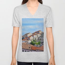On The Walls of the Old City V Neck T Shirt