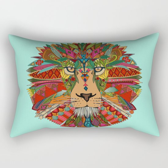 lion mint Rectangular Pillow