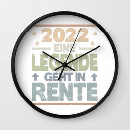 2022 Eine Legende geht in Rente Wall Clock